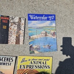 Vintage Walter T. Foster Art Instruction Book Lot (9) Drawing Painting Guides