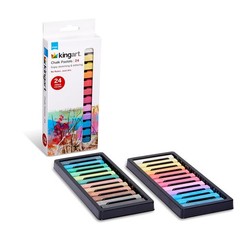 24-Piece Chalk Pastels Set – Vibrant Colors, Acid-Free and Non-Toxic