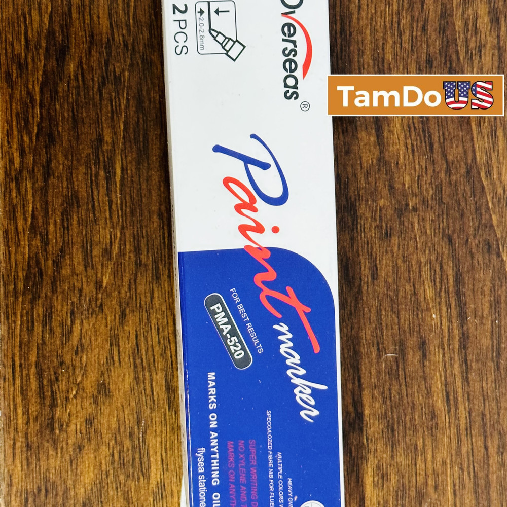 (12 Boxes, 24 Ea) Overseas PMA-520 Permanent Oil-Based Paint Markers GOLD