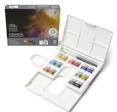Winsor & Newton Professional Watercolor Field Set, 15pc New