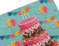 CraftBuddyUS CCK-A124: “Happy Birthday” Crystal Art Card 18x18cm
