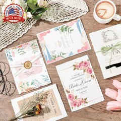Prudiut 25 Sheets Cotton Watercolor Paper, 300 GSM Deckled Edge, 5 x 7 inch, Rou