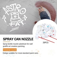 Universal Spray Paint Cap Set – 26 pcs for Various Spray Cans