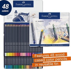 48 Vibrant Color Pencils in Metal Tin*-
