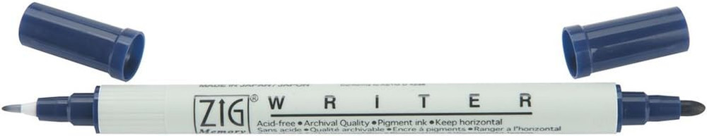 Memory System Writer Dual Tip Marker, Navy