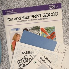 Vintage RISO Print Gocco B6 Hi Mesh Set Instant Multi-Color Kit, EUC, +Flashbulb