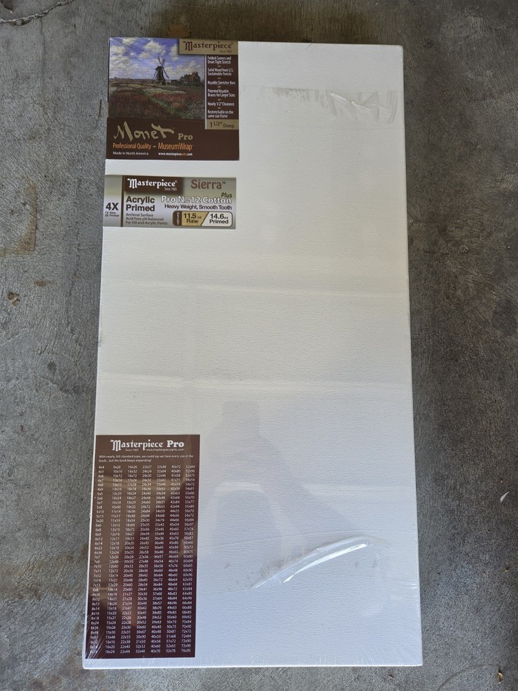 MASTERPIECE 51783 Monet Pro 14″×28″ Pro No 12 Cotton 11.5oz Raw/14.6oz Prime 2pc