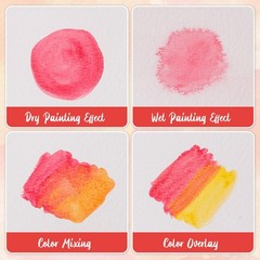 200 Sheets 5X7 Inch Watercolor Paper Bulk, 140Lb /300GSM White Cold Press Water