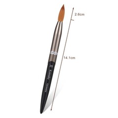 Professional Acrylic Kolinsky Nail Brushes Sizes 16/20# Nail Art Brush