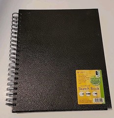 Black Wirebound Sketch Book 8.5 X 11 See Description