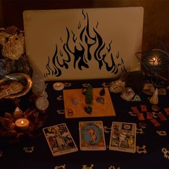 FINGERINSPIRE 8pcs Flames Drawing Painting Stencils 11.6×8.3inch,