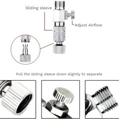 16 Pcs Airbrush Adapter Set – 1/8 & 1/4 Inch Connectors, Quick Disconnect Fittin