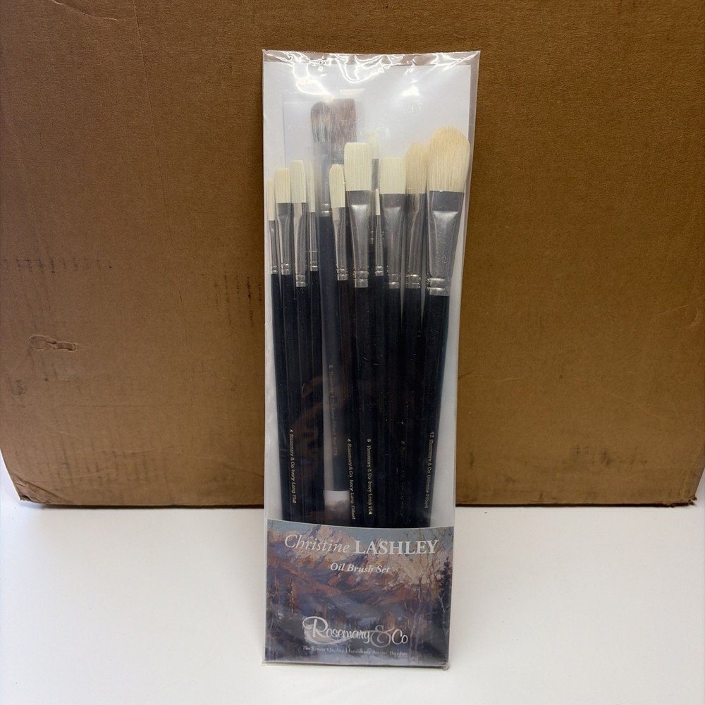 Rosemary & Co Andrew Christine LASHLEY OIL BRUSH Set ( 13 Brushes) Brand New