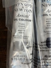 Winsor & Newton Artists’ Oil Colour 3 Tubes 200mL Silver Prussian Blue