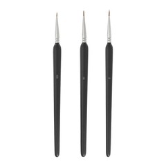 8 Pcs Detail Paint Brushes 180mm Length (000/00/0), Dark Blue