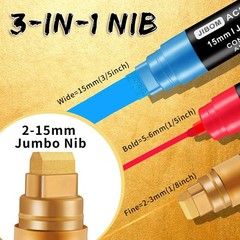 Jumbo Acrylic Paint Markers 10 Colors Extra Large Felt Tip Paint Pens
