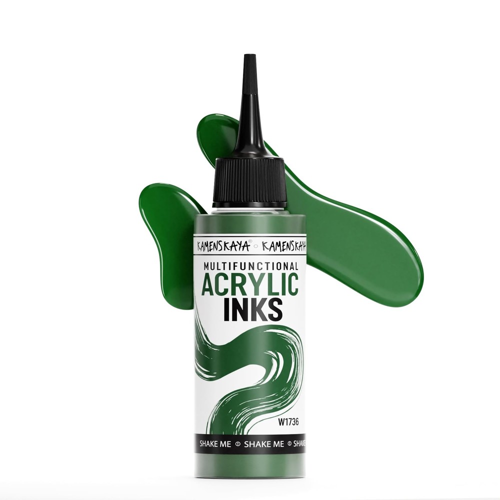 Acrylic Inks Artists Grass Green Ink 3.38 Fl Oz 100ml Drawing Painting Art
