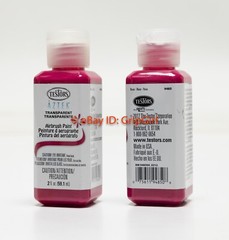2x Lot TESTORS AZTEK Airbrush Paint Water Based Acrylic 9485 Transparent Rose