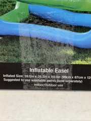 NEW Inflatable Easel INDOOR Outdoor Artist Washable Canvas 26.5 X 49 X 39 inches