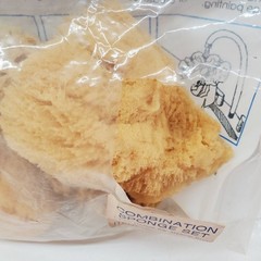 Royal Artist 4 REAL Sea Sponges Natural Ocean Sponge Med Silk & Wool & Yellow