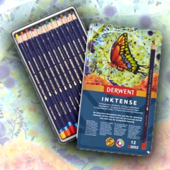 Derwent – Inktense Pencil – 12 Tin New & Sealed – Fast postage