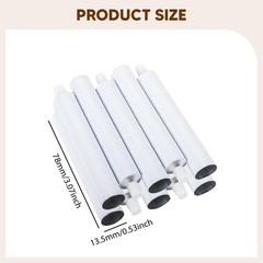 10x Empty Aluminum Tubes Squeezable Jar 10ml Multifunctional Storage Refillable