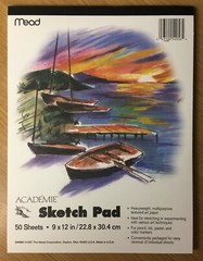 Mead ACADÉMIE™ Sketch Pad (9″ × 12″) 50 Sheets – Heavyweight & Textured – New