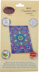 CraftBuddyUS CCK-10x15B3: Blue Mandala, Crystal Art Card 10x15cm
