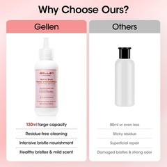 Nail Art Brush Cleaner Set, 130ml Rose Oily Acrylic Brush Cleaner Liquid with…