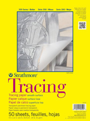 Strathmore 300 Series Tape Bound Tracing Pad, 9 X 12 Inches, 25 Lb., Transparent