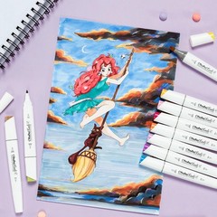 Ohuhu Markers, 60+1 Colours 1 count (Pack of 60), 60 Illustration Colors