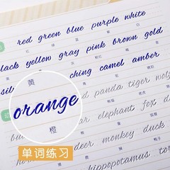 English Calligraphy Handwriting Practice Copybook Board Groove Training Work