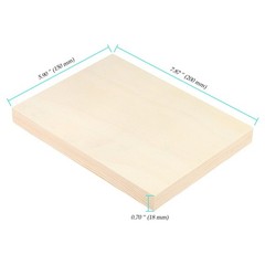 20 PCS Wood Panel Boards, 5.9 x 7.8 x 0.8 inch Unfinished Blank Wooden Canvas…