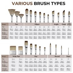 25pcs Professional Paint Brush Set – 9 Shapes for Acrylic, Oil, Watercolor + Pal