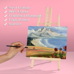 Canvas Boards for Painting, 10 Pack Canvases for Painting 8×10 Cotton Primed
