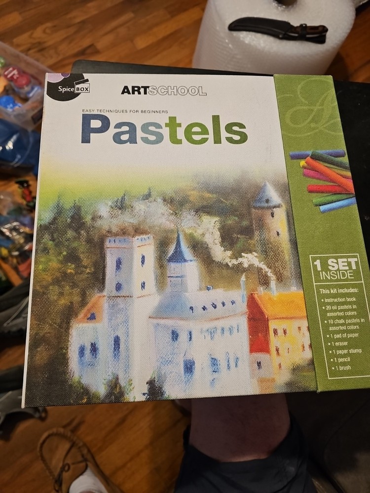 Spice Box Art School Art Materials Pastels Easy Techniques For Beginners NIB
