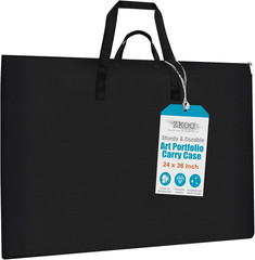 Large Size Art Portfolio Bag, Light Weight Art Canvas Portfolio Case with Nylon