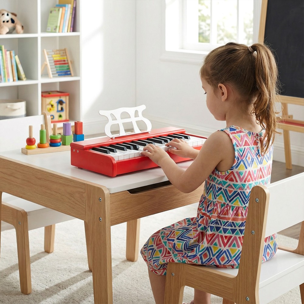 Kids Piano Keyboard 30 Keys Digital Piano with Music Stand for 3+ Years Old B…