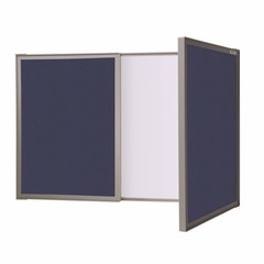 Ghent’s Fabric VisuALL PC Multi Board Cabinet with Whiteboard in Blue