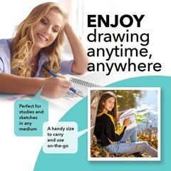 Adult Artists’ Sketchbook | Double Pad | 200 Sheets