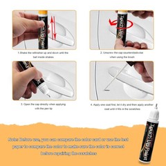 Touch Up Paint Pen for Cars Car Scratch Repair Auto Paint 2-in-1 Quick Dry