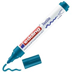 Edding 4500 Textile Marker – Orient Blue – 1 Pen – Round Office Product