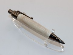 Chrome finish 5.6mm Sketch Pencil. Hand made with Genuine Deer Antler. #148