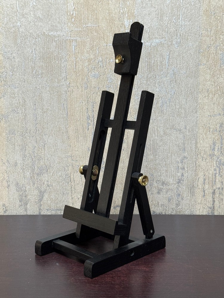 Adjustable Professional Table Top Wooden Easel (Black) 15″ Tall