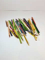 FLAWED USED Vintage Laurentien Cabbage Patch Kids Coloured Pencil Crayon Lot