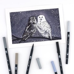 10 PCS 56171 Dual Brush Pen Art Markers Grayscale Blendable Fine Tip Craft