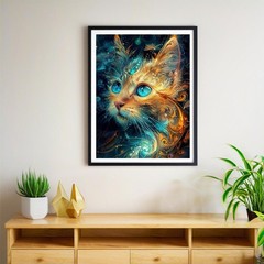 Cat Diamond Art Kits for Adults, 5D Diamond Painting for Adults Beginners, DIY S
