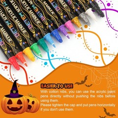 Betem Acrylic Paint Markers Pens, Dual Tip 72 Colors Premium Pens…