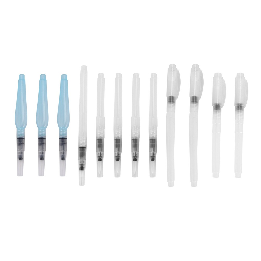 Water Color Brush Pen Set 12 Pcs Water Paint Brushes Refillable Watercolor2221