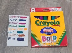 Vintage Crayola Binney & Smith Bold Washable Markers from 1999 Brand New